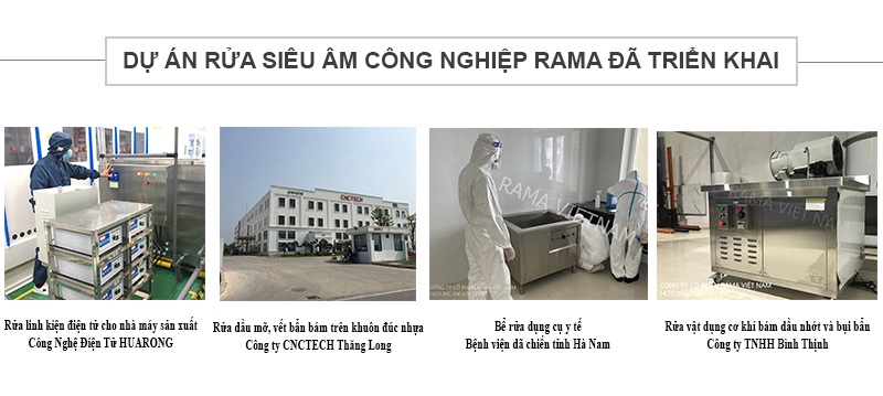 Dự án bể rửa siêu âm công nghiệp Rama Dự án bể rửa siêu âm công nghiệp Rama