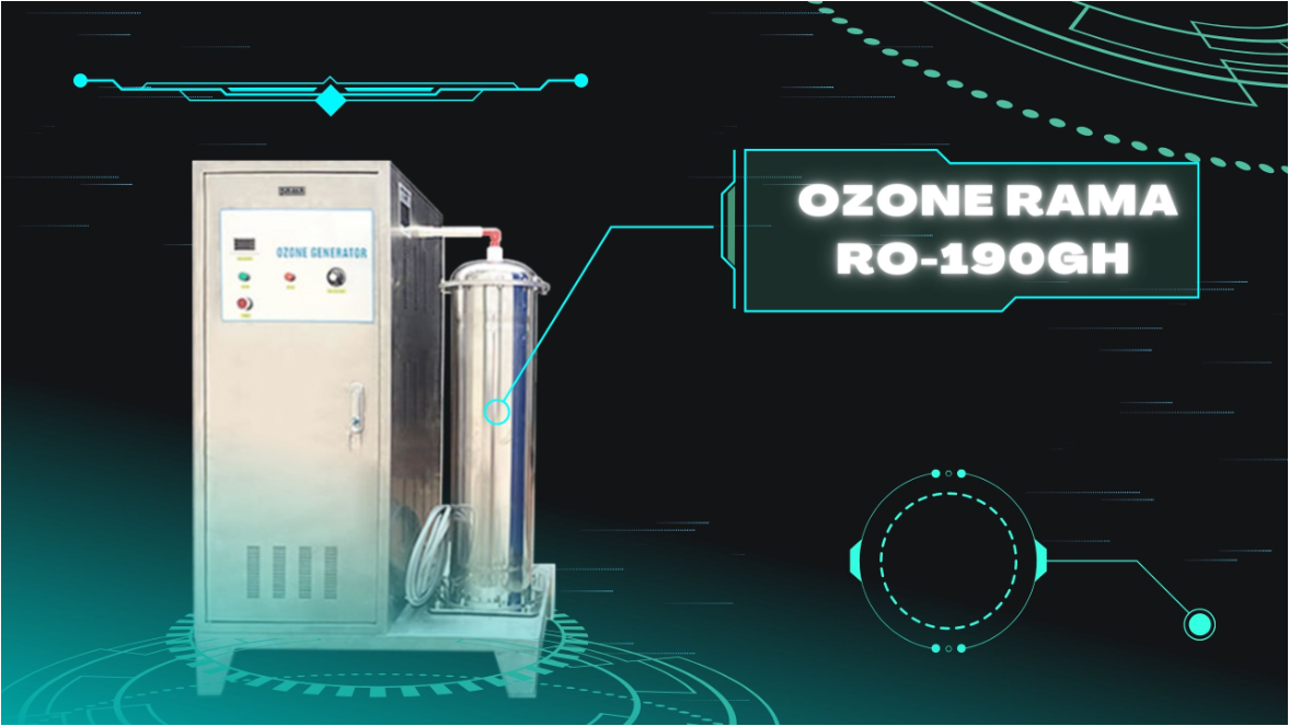 Máy Ozone công nghiệp Rama RO-190GH sản lượng 190 g/h công suất 2000W