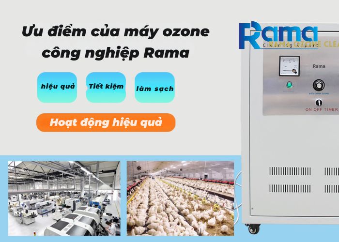 Ưu điểm của máy ozone công nghiệp Rama
