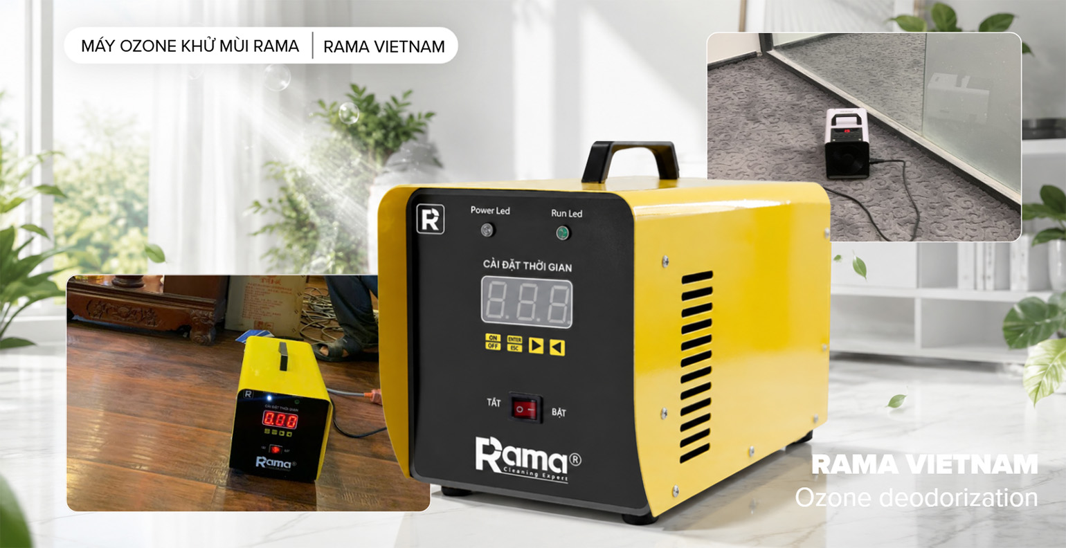 Máy ozone của Rama chuyên khử mùi không khí đa không gian