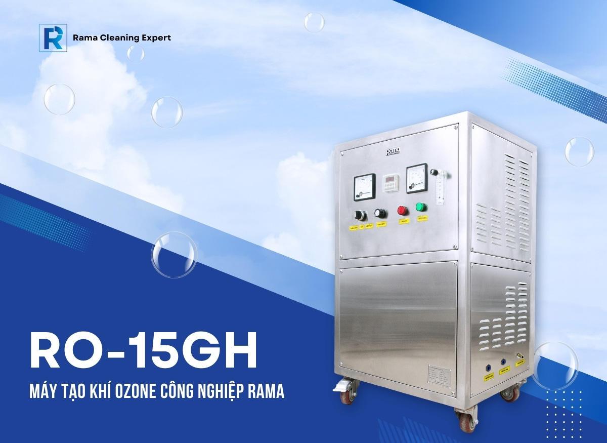 Máy Ozone công nghiệp Rama RO-15GH version 2024 cải tiến mới