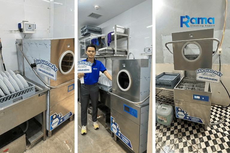Phản hồi từ khách hàng về máy rửa bát công nghiệp Rama là sự hài lòng tuyệt đối