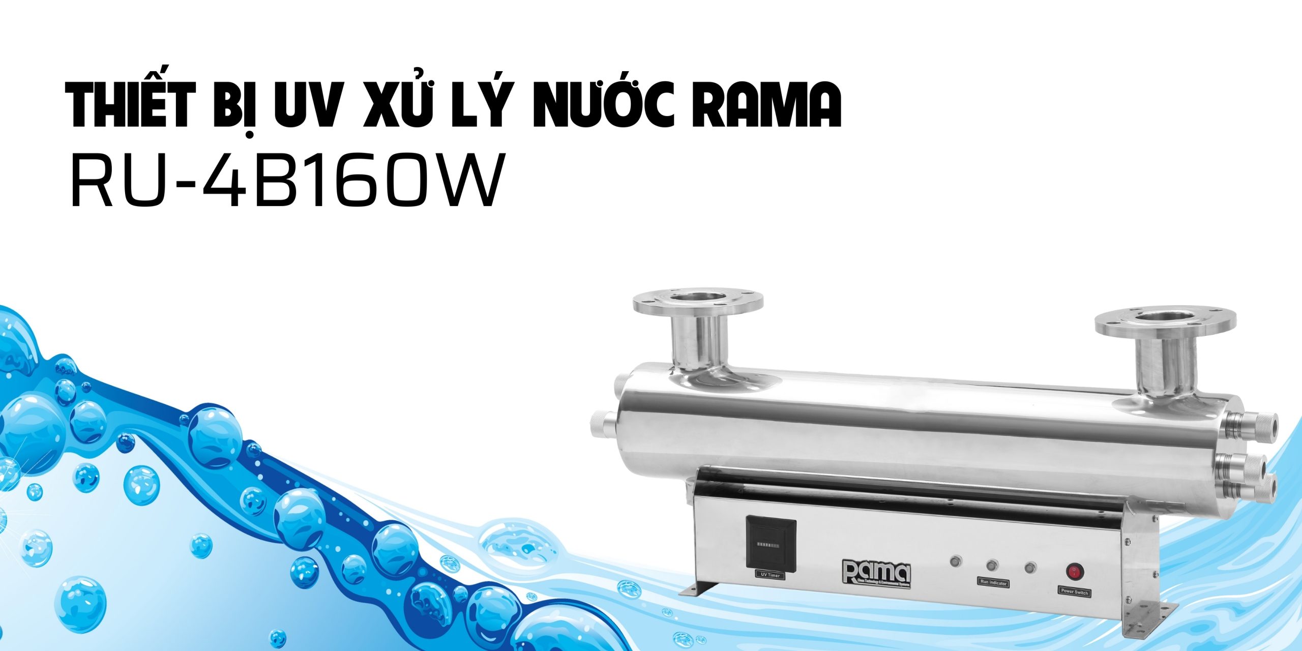 Thiết bị UV xử lý nước Rama RU-4B160W