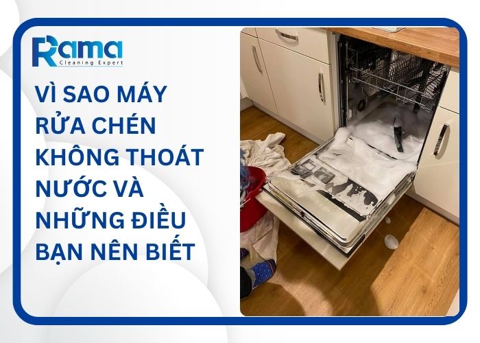 máy rửa chén không thoát nước