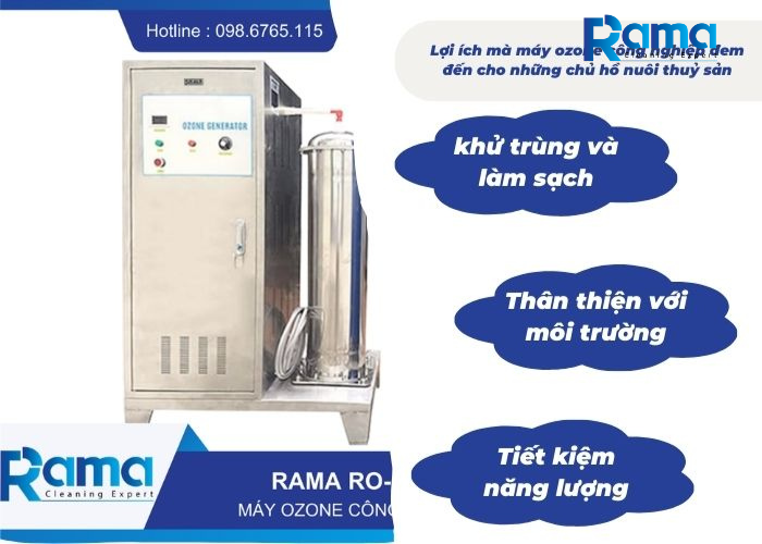 Lợi ích của việc làm sạch nước ao nuôi cá bằng máy ozone