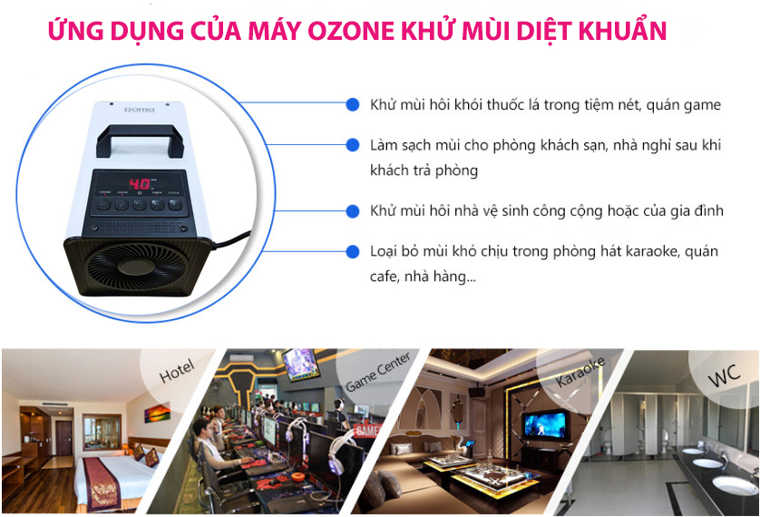 Tác dụng khử mùi của Ozone