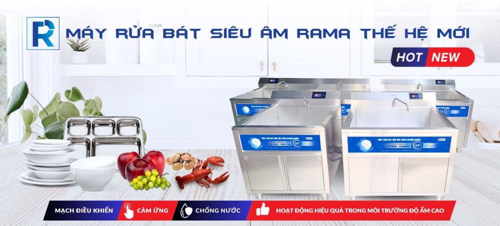 Máy rửa chén siêu âm Rama