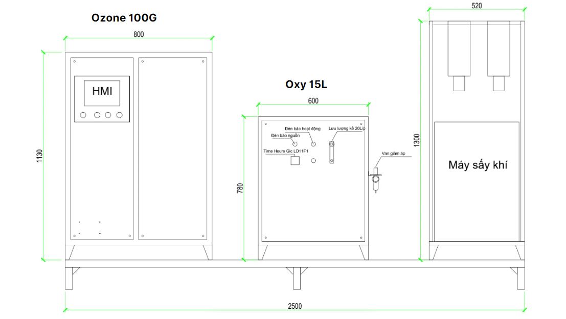 may ozone cong nghiep rama 100GH 4