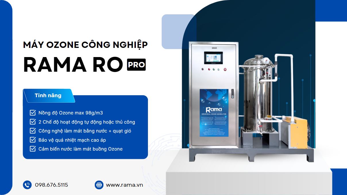 Máy Ozone công nghiệp bản cao cấp Rama RO Pro 