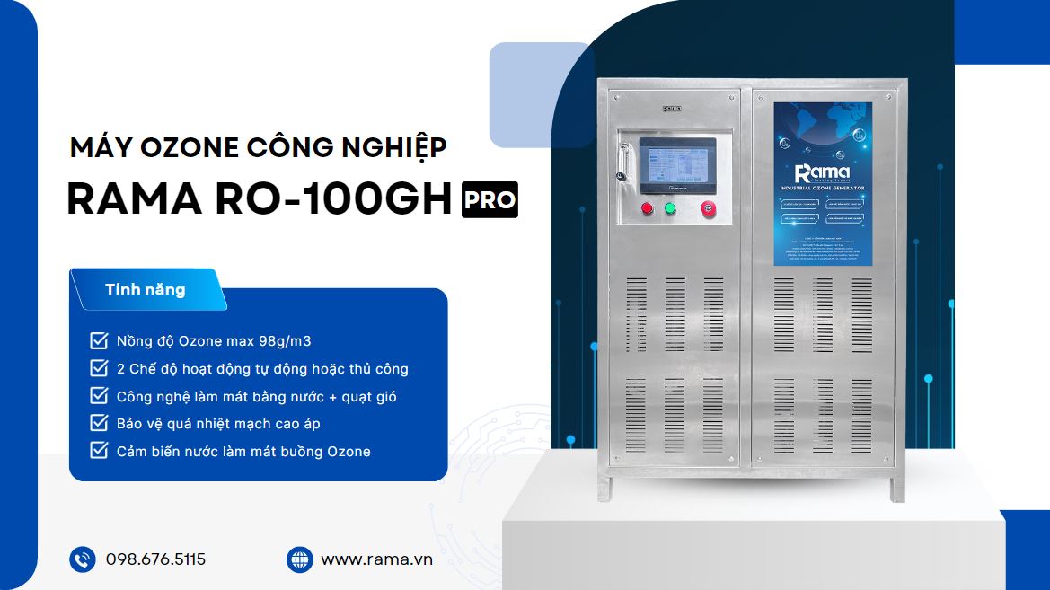 may ozone cong nghiep rama ro 100gh pro 2c