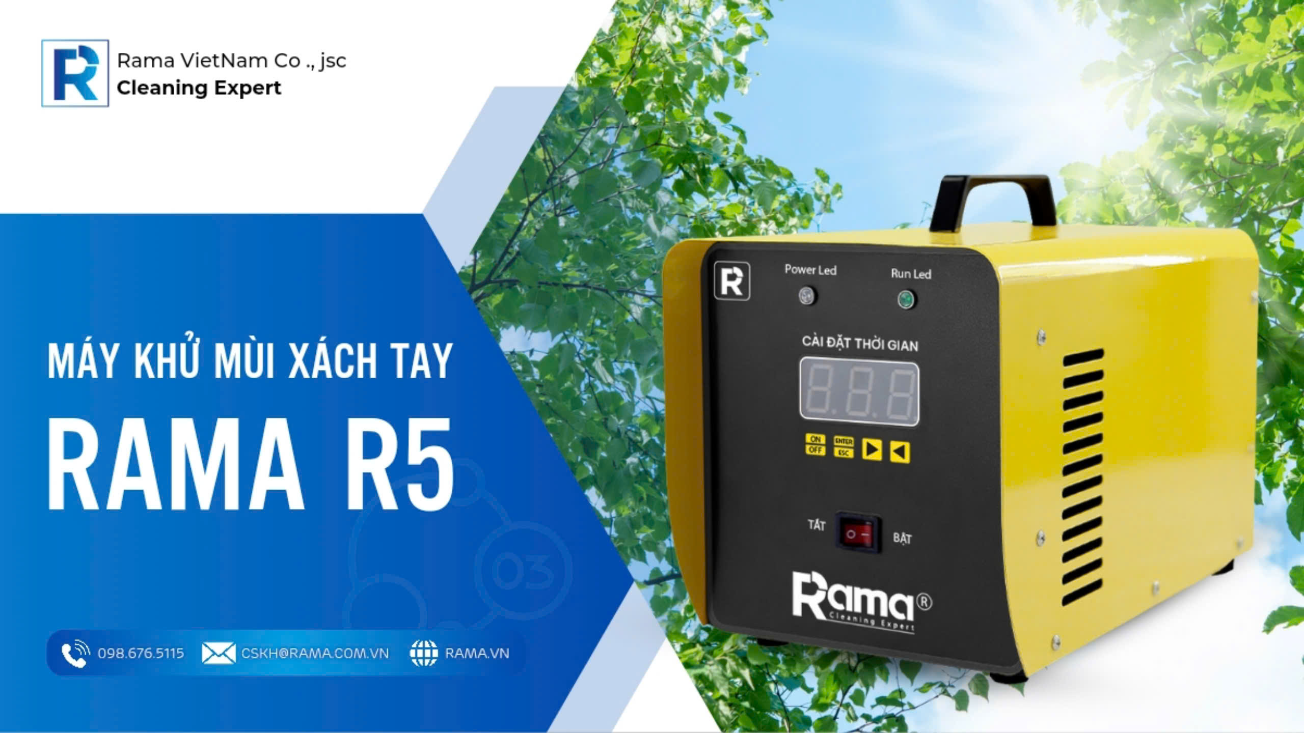 Máy khử mùi xách tay Rama R5