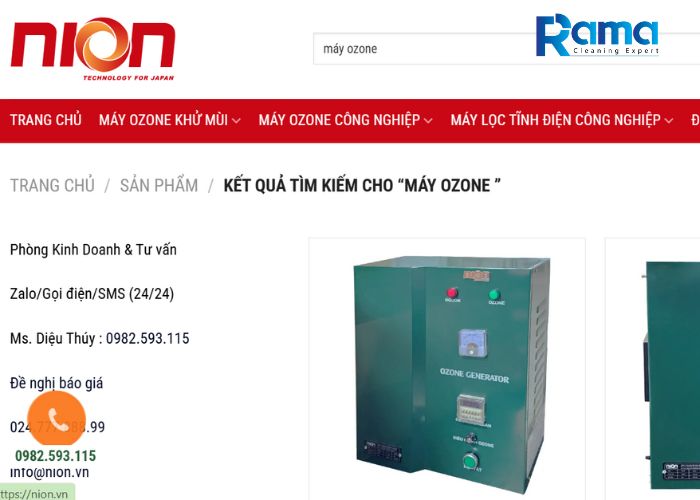 Địa chỉ bán máy ozone uy tín