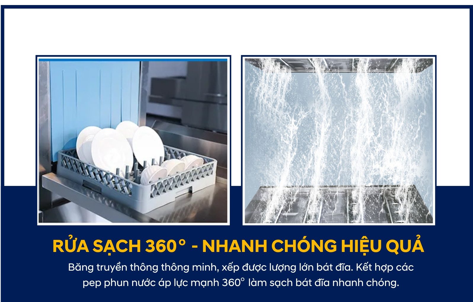 Máy rửa bát công nghiệp băng chuyền Rama SPT250 8 7 1 e1785206209699