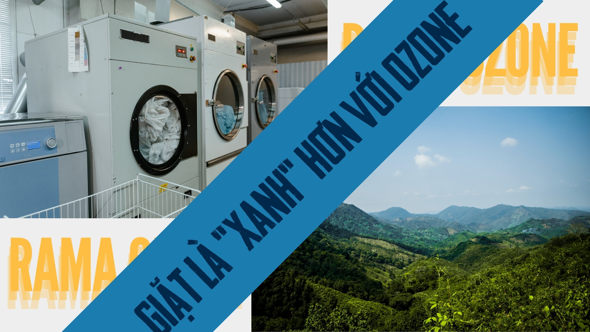Bảo vệ môi trường bằng cách sử dụng ozone trong giặt là