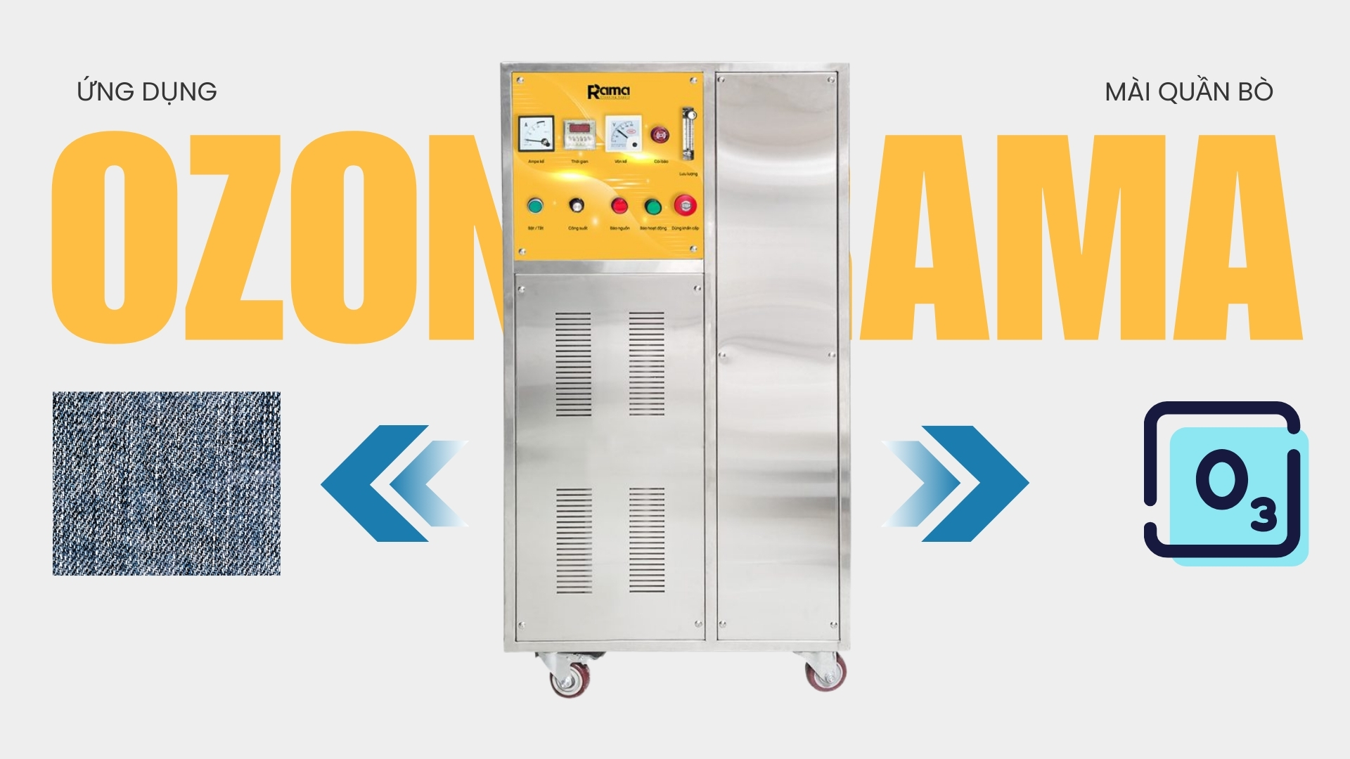 Cách ozone tác động vào quần bò để tạo ra các hiệu ứng mài thời thượng