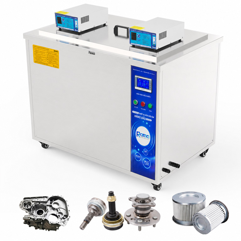 Bể rửa siêu âm công nghiệp RAMA GM960L dung tích 960 lít, công suất 7200W, 40kHz 4 GM 360L 1