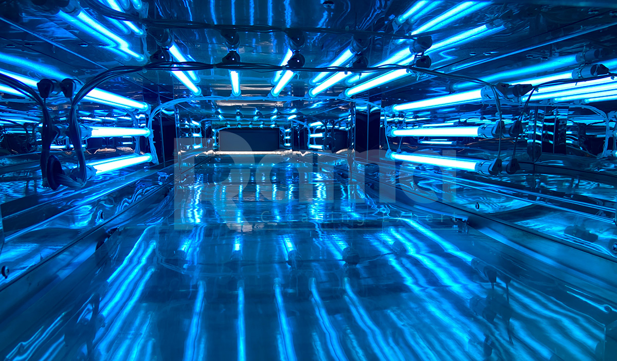 Hệ băng chuyền khử trùng UV RAMA UV-6M 19 anh thuc te uv bang chuyen 6m