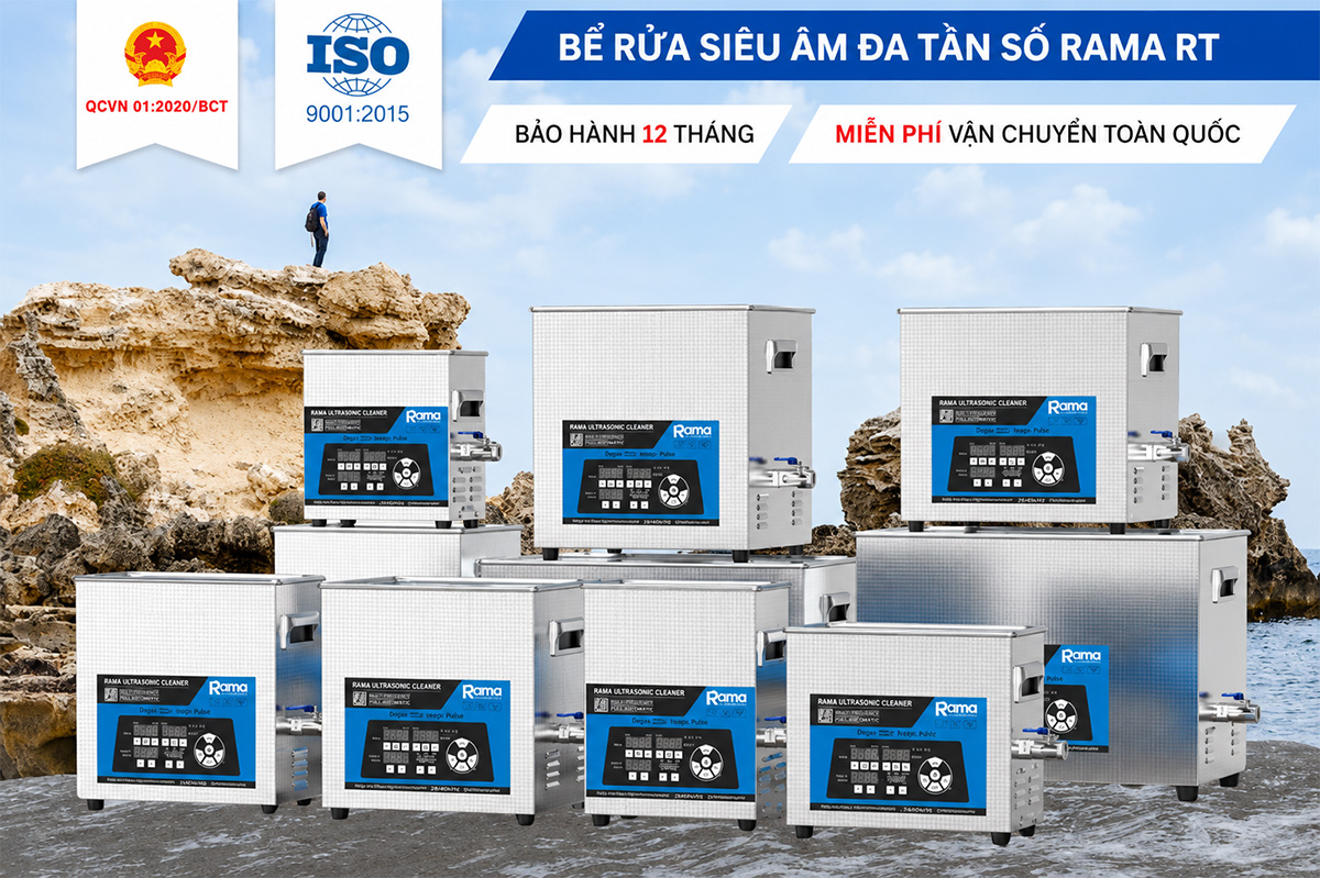 Bể rửa siêu âm đa năng Rama RT-15L 22 Rama RT