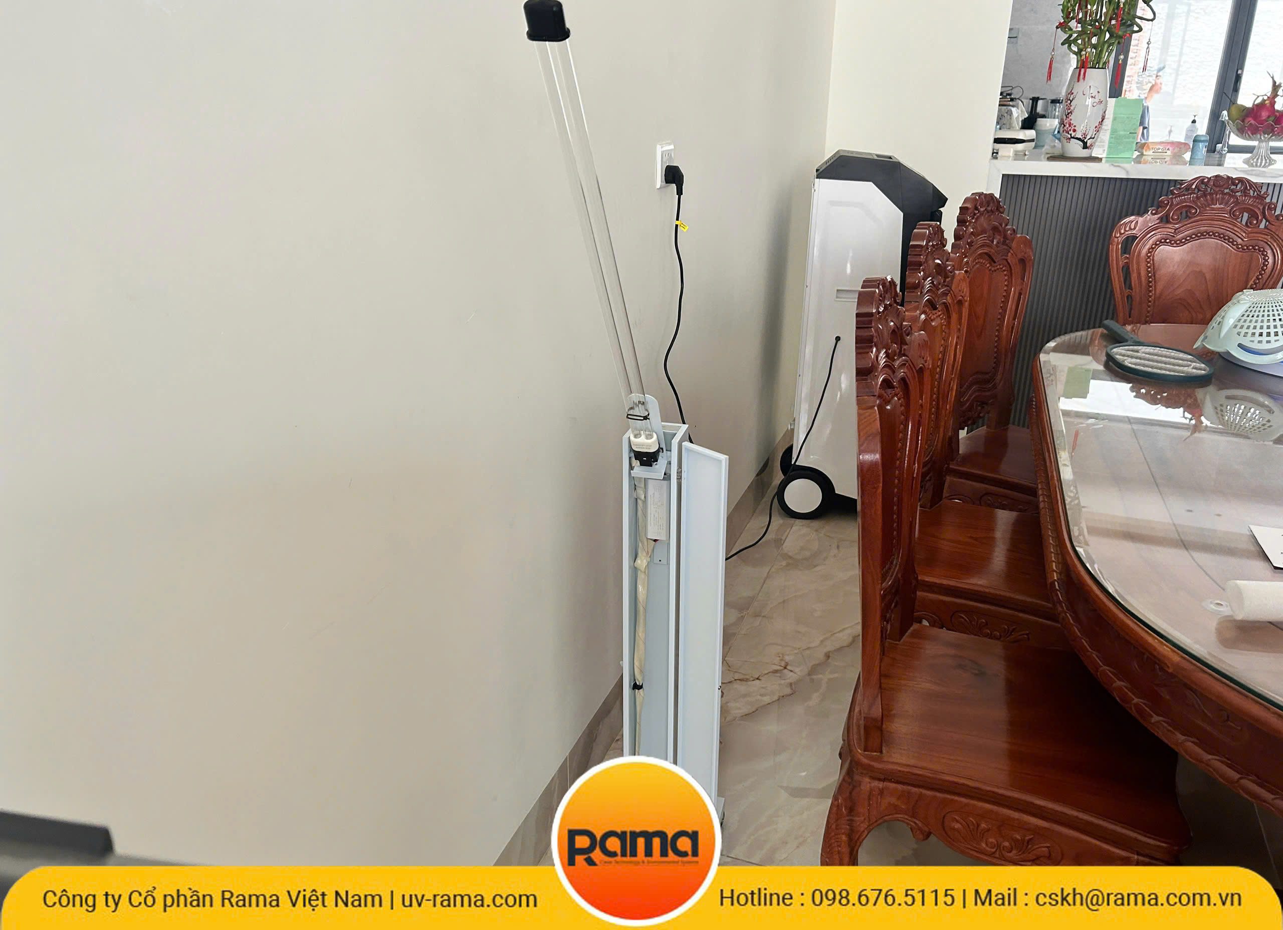 Bảo Vệ Sức Khỏe Gia Đình Với Đèn UV Diệt Khuẩn Rama UV-60W Bóng Kép – Giải Pháp Toàn Diện Cho Phòng Ngủ và Phòng Bệnh