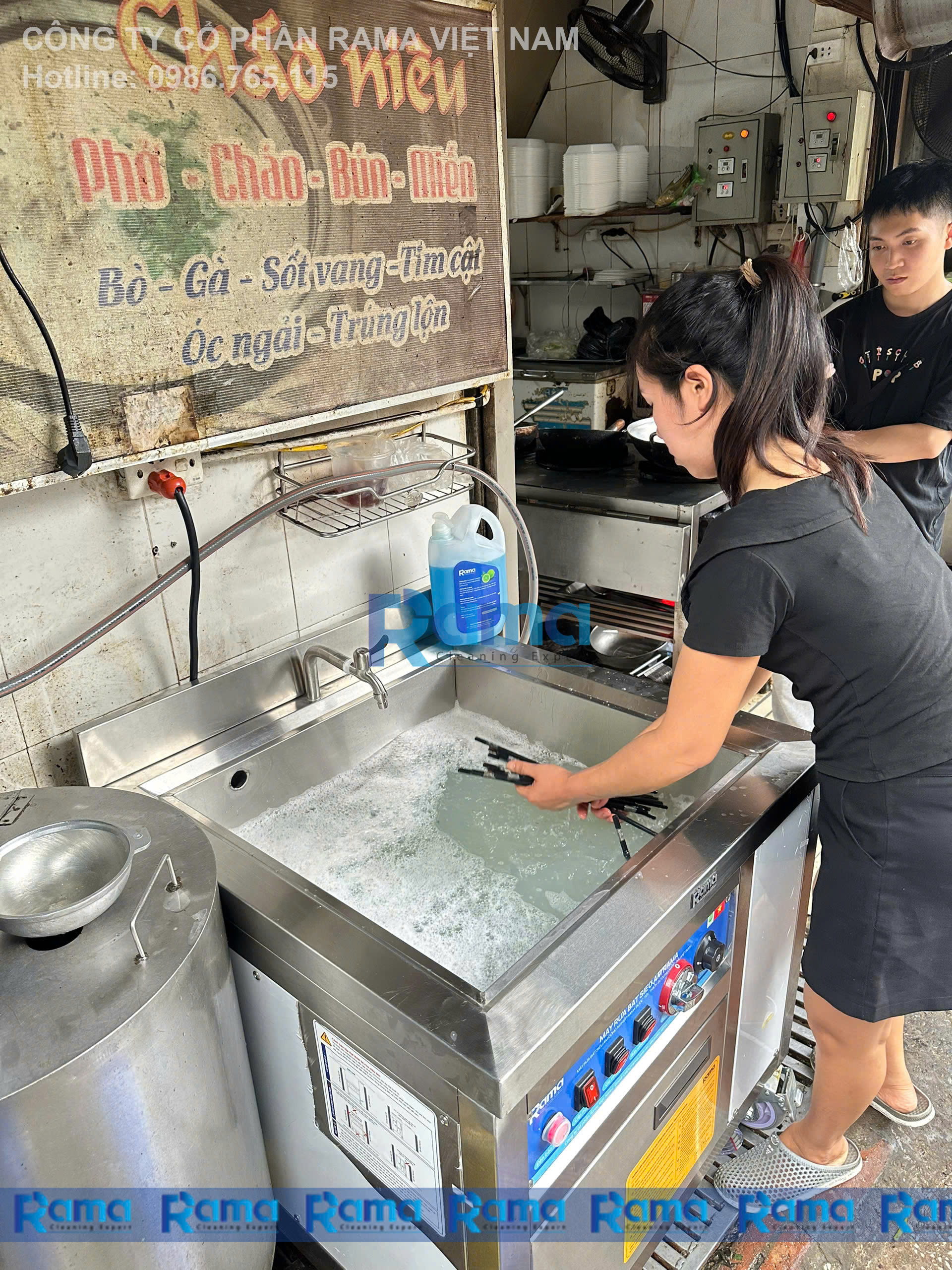 máy rửa bát siêu âm