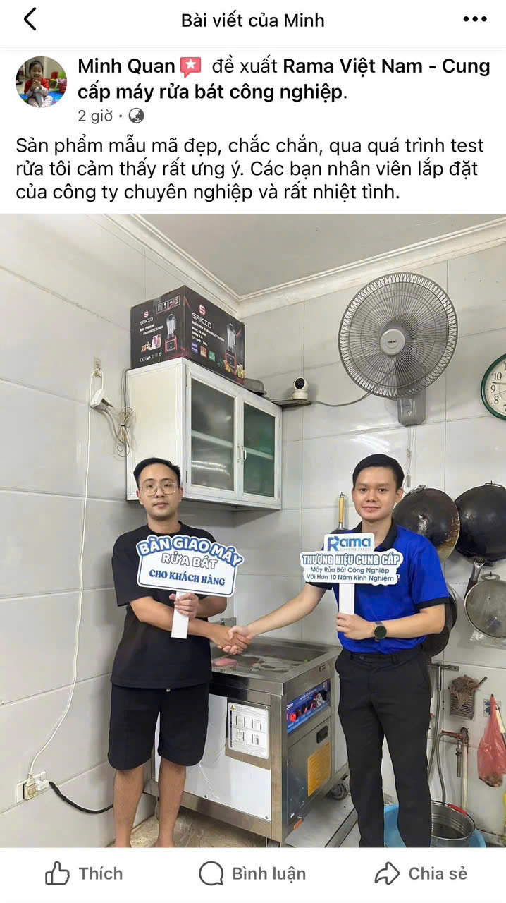 Giải Pháp "Vàng" Nâng Tầm Vệ Sinh Quán Phở Từ Công Nghệ Rửa Bát Siêu Âm Siêu Mạnh Mẽ Của Rama 16 Rửa bát siêu âm