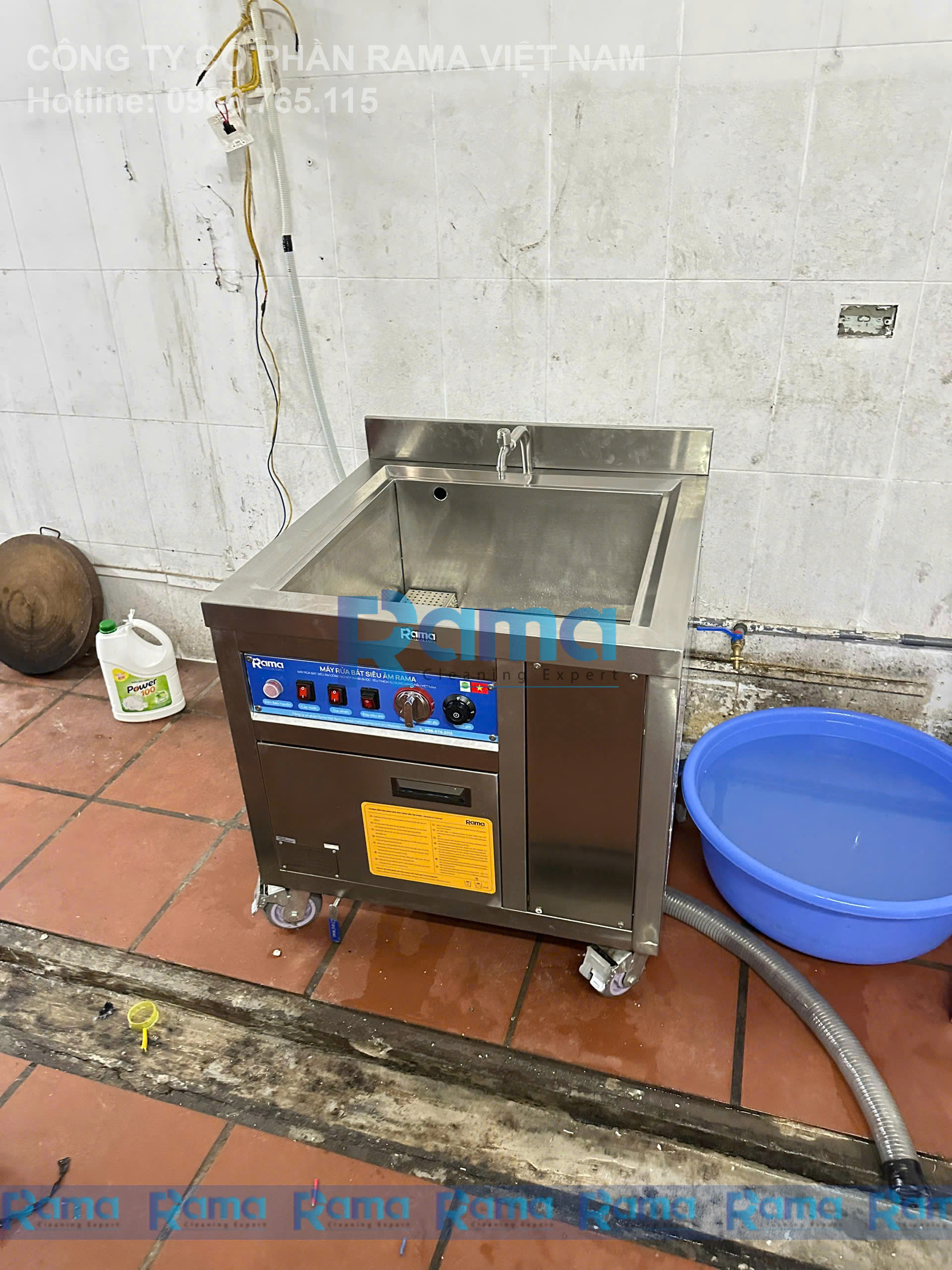 máy rửa bát sóng siêu âm