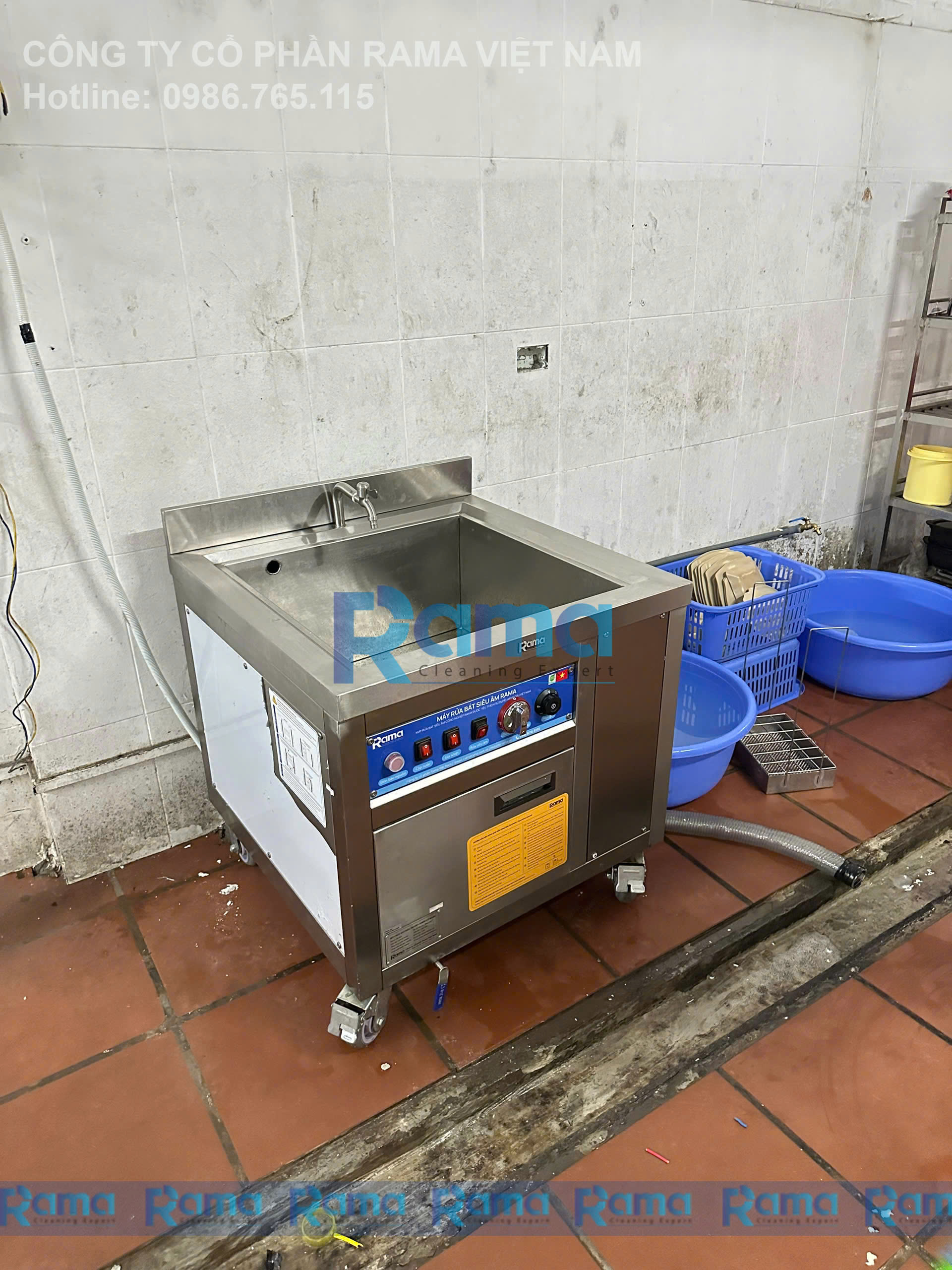 máy rửa bát sóng siêu âm
