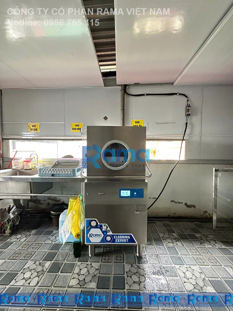Bí quyết đằng sau những bữa ăn an toàn: Hành trình máy rửa bát công nghiệp Rama RC-15000SX đến với trường mầm non tại Yên Trung, Bắc Ninh 8 Máy rửa bát công nghiệp