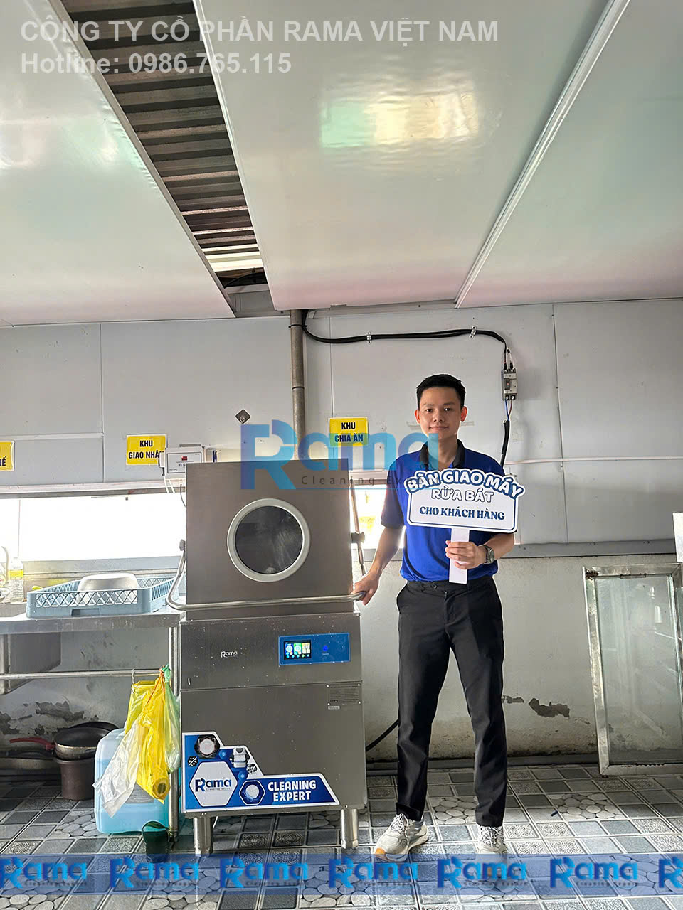 Bí quyết đằng sau những bữa ăn an toàn: Hành trình máy rửa bát công nghiệp Rama RC-15000SX đến với trường mầm non tại Yên Trung, Bắc Ninh 7 Máy rửa bát công nghiệp