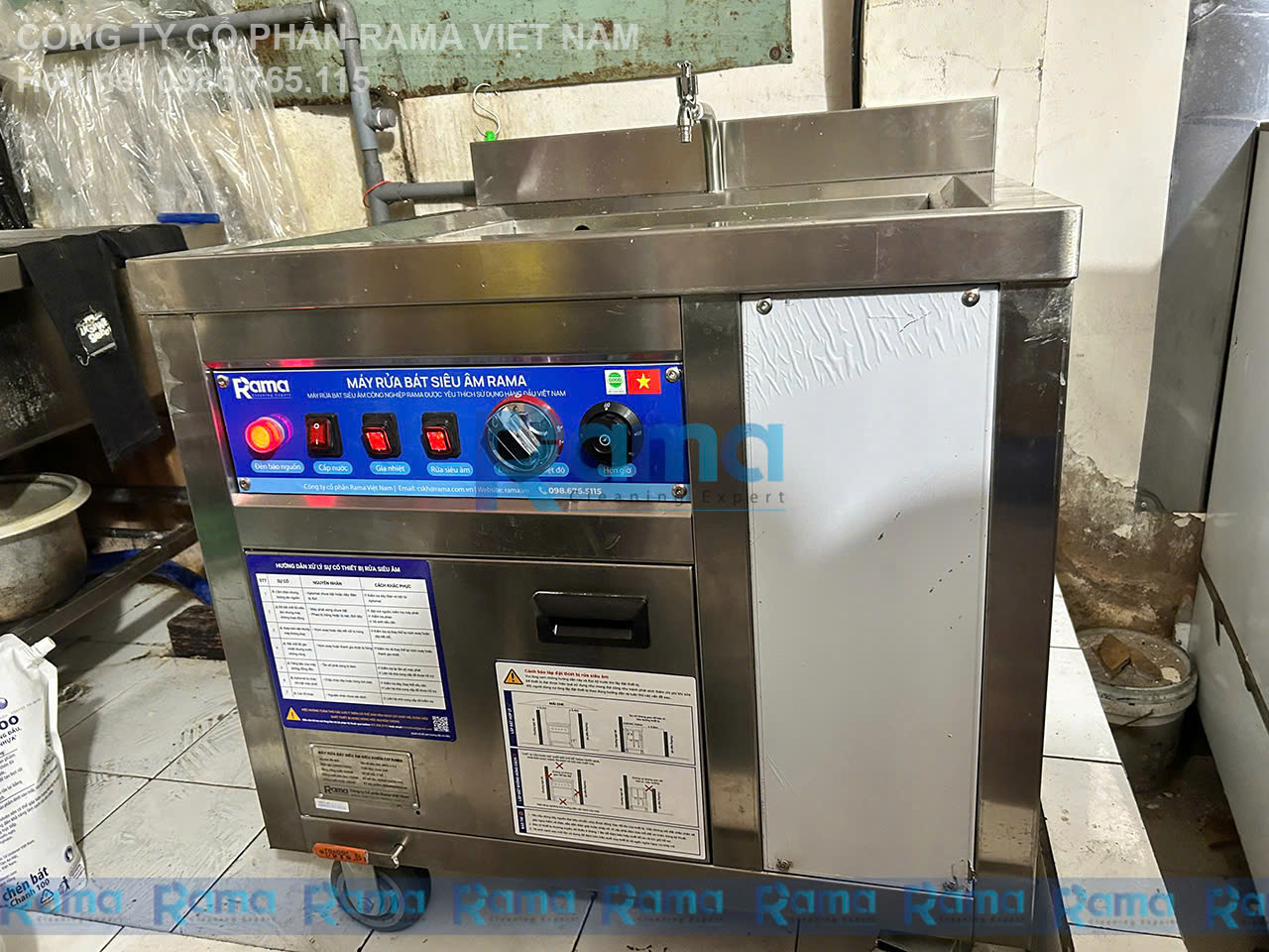 may rua bat song sieu am rama rb800 9