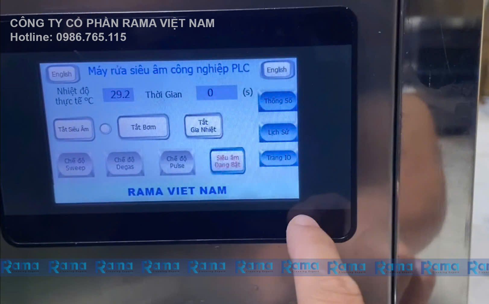 Máy Rửa Siêu Âm Công Nghiệp Rama GM40L Pro PLC Với Hệ Thống Lọc Tuần Hoàn Thông Minh - Tiêu Chuẩn Chính Xác Tại Sân Bay Long Thành 7 rửa siêu âm