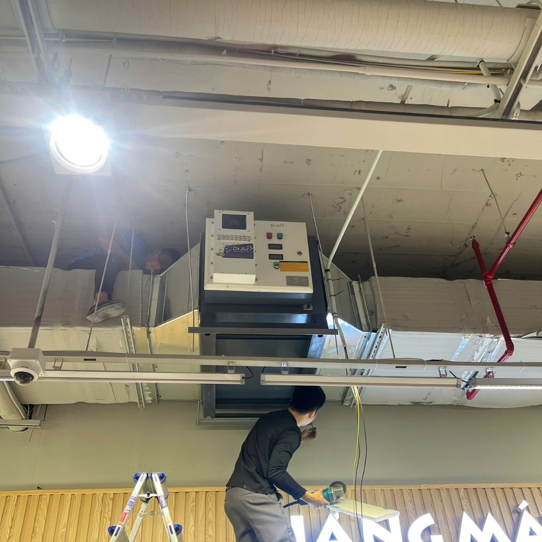 Hình ảnh thực tế máy lọc tĩnh điện Dr.Air KT8000