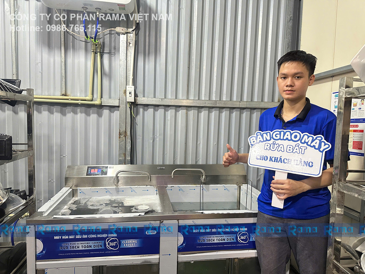 Máy rửa bát siêu âm