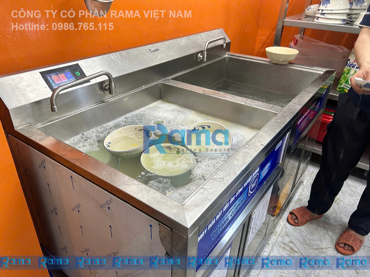 Máy rửa bát siêu âm