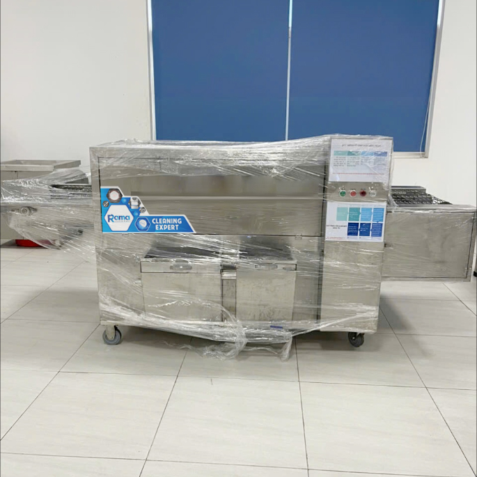Máy rửa bát công nghiệp băng chuyền Rama SPT250 3 SPT 250 may rua bat