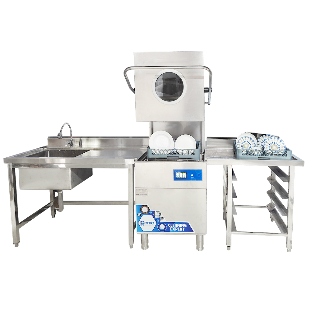 Hệ máy rửa chén bát cửa sập cho nhà hàng Rama RC15000SX Plus 1 avt RC 15000SX Plus