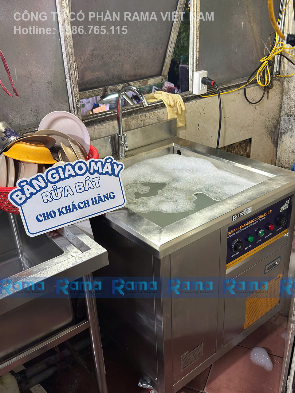 rửa bát siêu âm