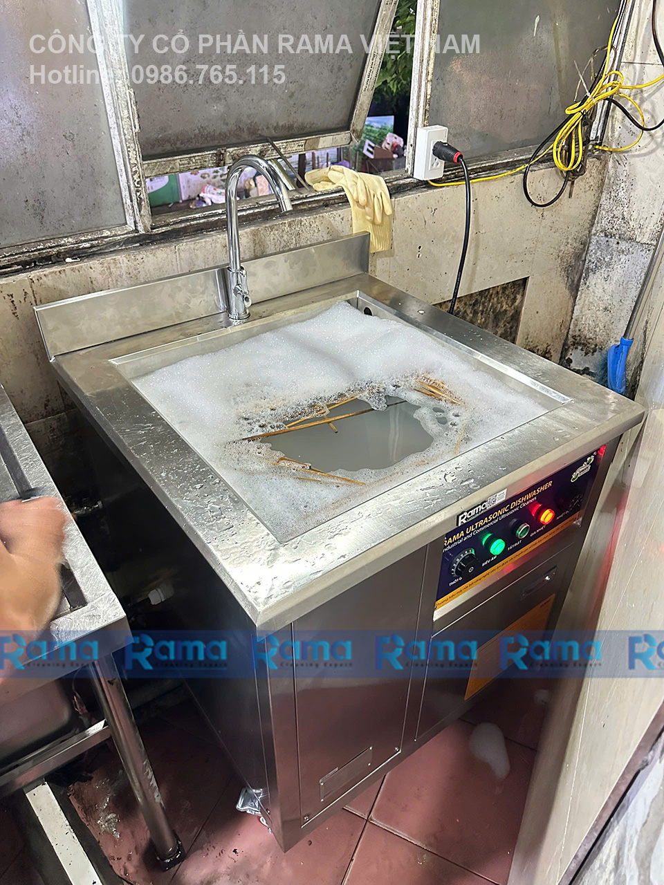 rửa bát siêu âm