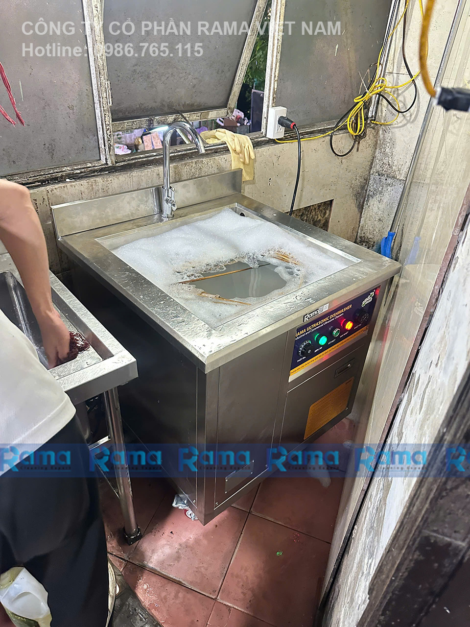 rửa bát siêu âm