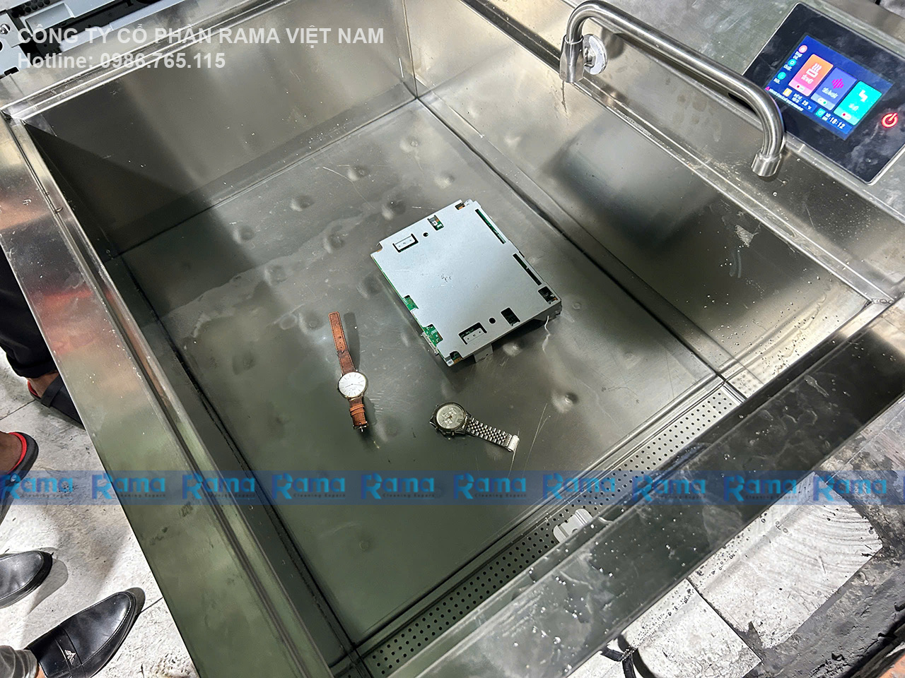 Đánh Bay Mực In & Dầu Mỡ - Giải Pháp Rửa Linh Kiện Máy Văn Phòng Bằng Sóng Siêu Âm Rama Tại Hiệp Bình Chánh, Thủ Đức 14 Rửa linh kiện