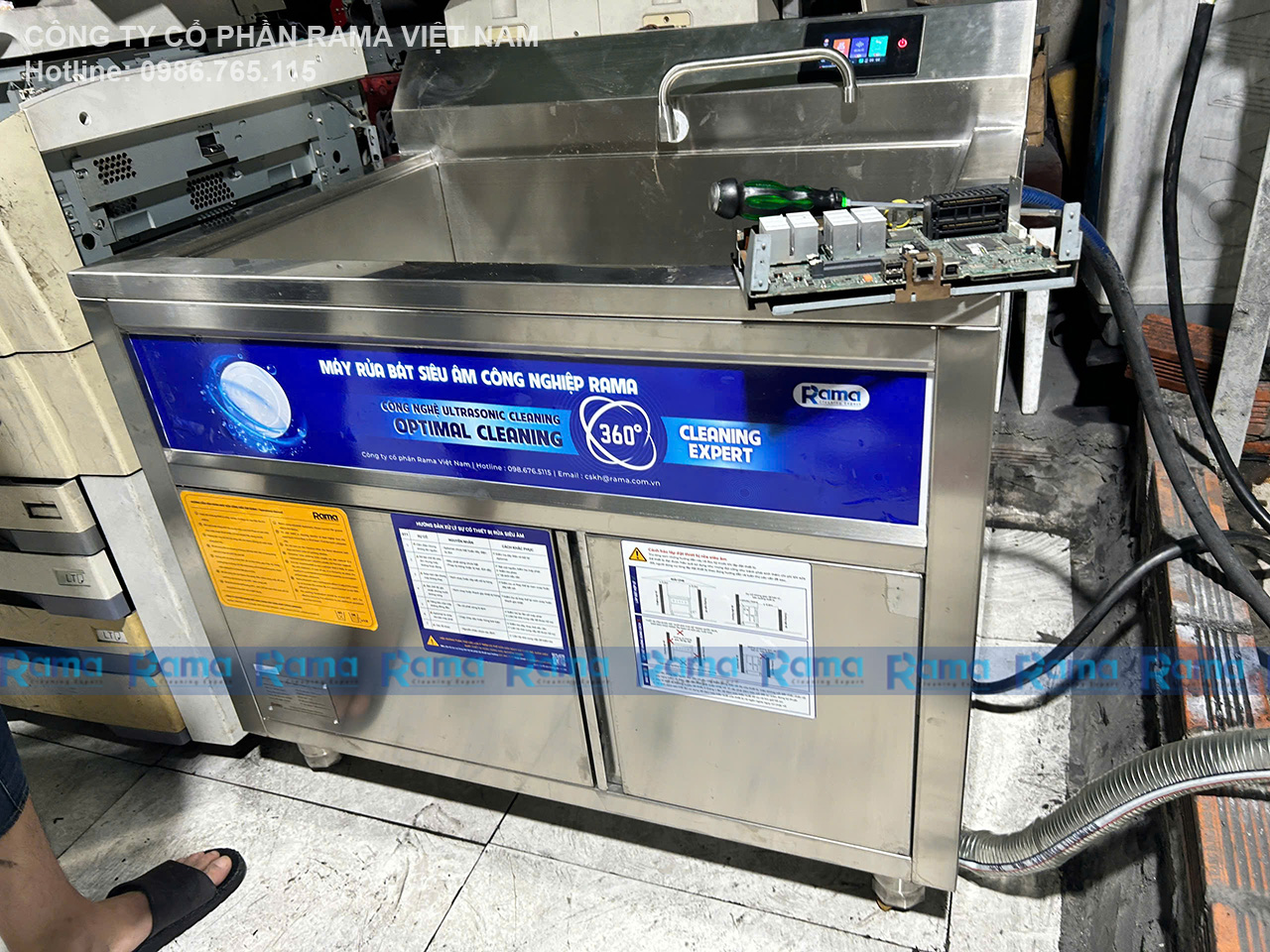 Đánh Bay Mực In & Dầu Mỡ - Giải Pháp Rửa Linh Kiện Máy Văn Phòng Bằng Sóng Siêu Âm Rama Tại Hiệp Bình Chánh, Thủ Đức 18 Rửa linh kiện