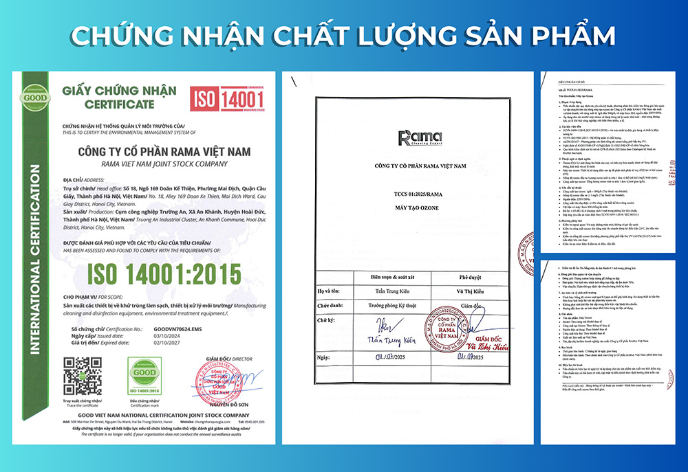 Chung nhan Ozone rama