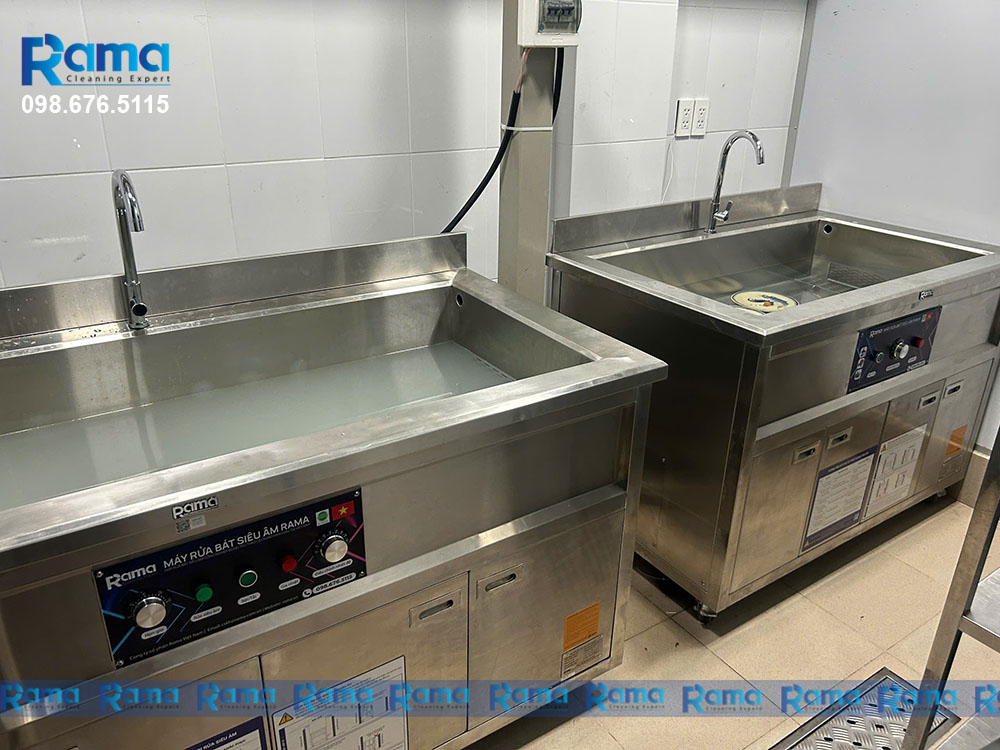 Tạm biệt quy trình rửa tay truyền thống - Bước chuyển mình sang "trạm làm sạch" tự động với hệ thống Bể rửa siêu âm công nghiệp Rama tại nhà hàng Buffet Nguyễn Du, Quận 1 18 Bể rửa siêu âm công nghiệp