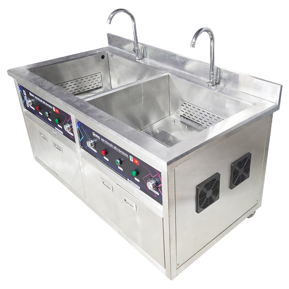 Máy rửa bát siêu âm có sục Rama RBS-1500 3 avt Rbs 1500 3