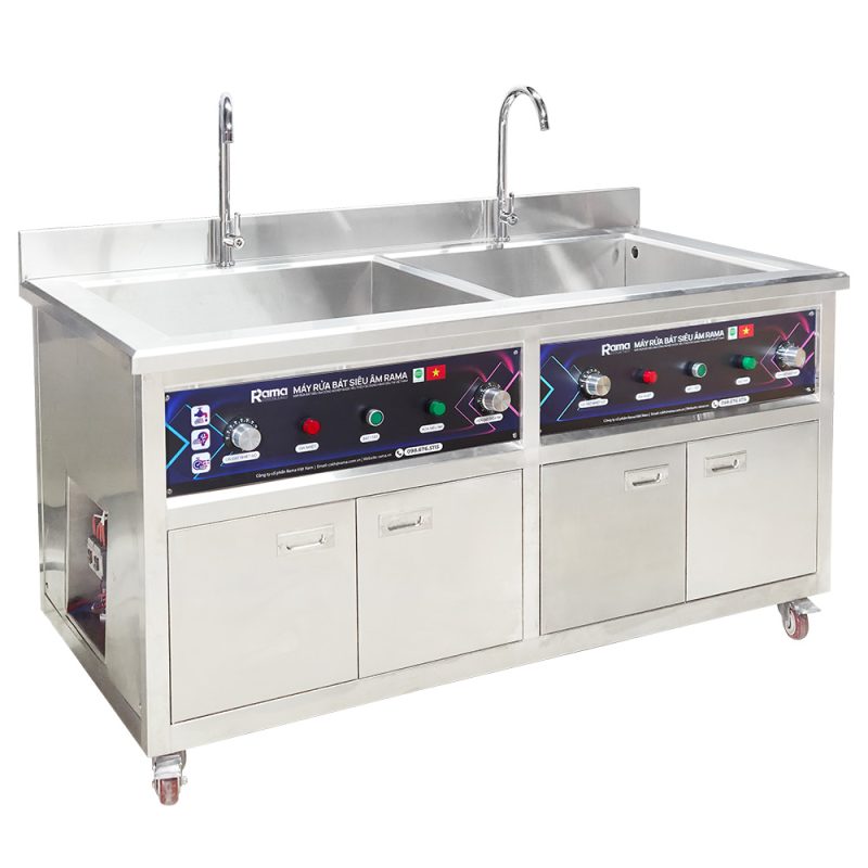 Máy rửa bát siêu âm có sục Rama RBS-1500 7 avt Rbs 1500s 1