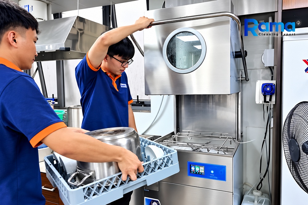 Yêu cầu kỹ thuật hạ tầng lắp đặt máy rửa bát công nghiệp