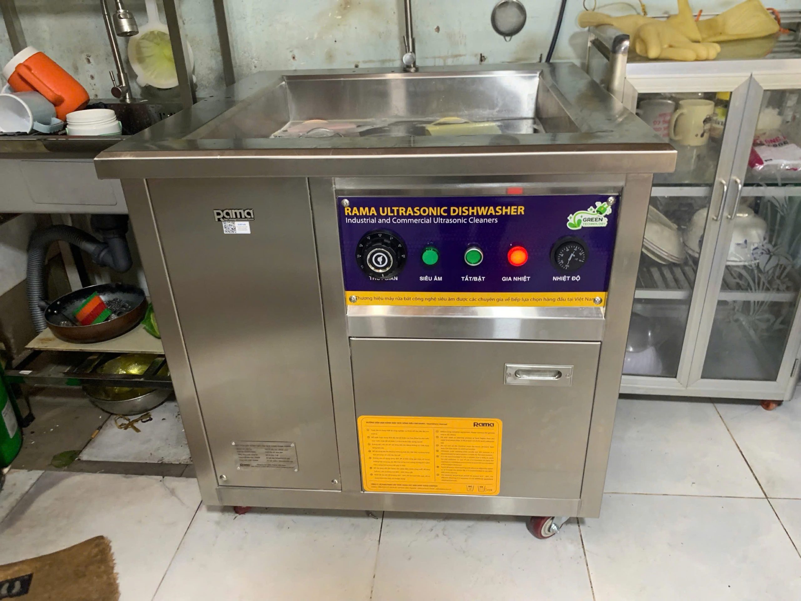 Máy rửa chén siêu âm sử dụng công nghệ siêu âm tiên tiến