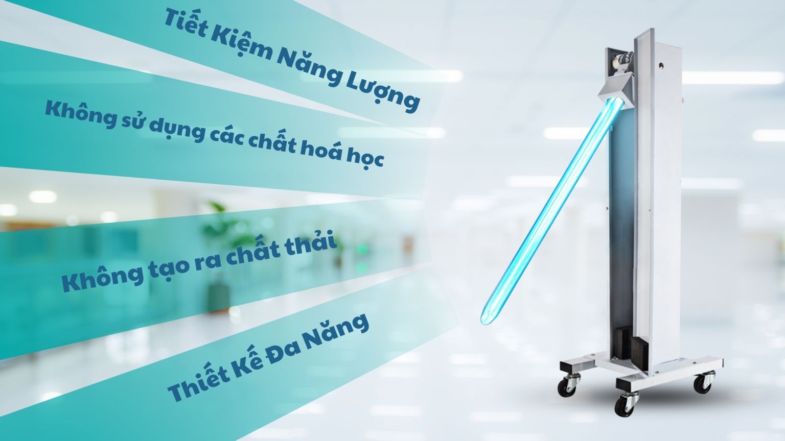 Rama bàn giao đèn UV khử khuẩn phòng khám UV-60W cho Phòng khám Hanseoul tại Hà Nội 7 Công nghệ UV-C hỗ trợ khử khuẩn không gian