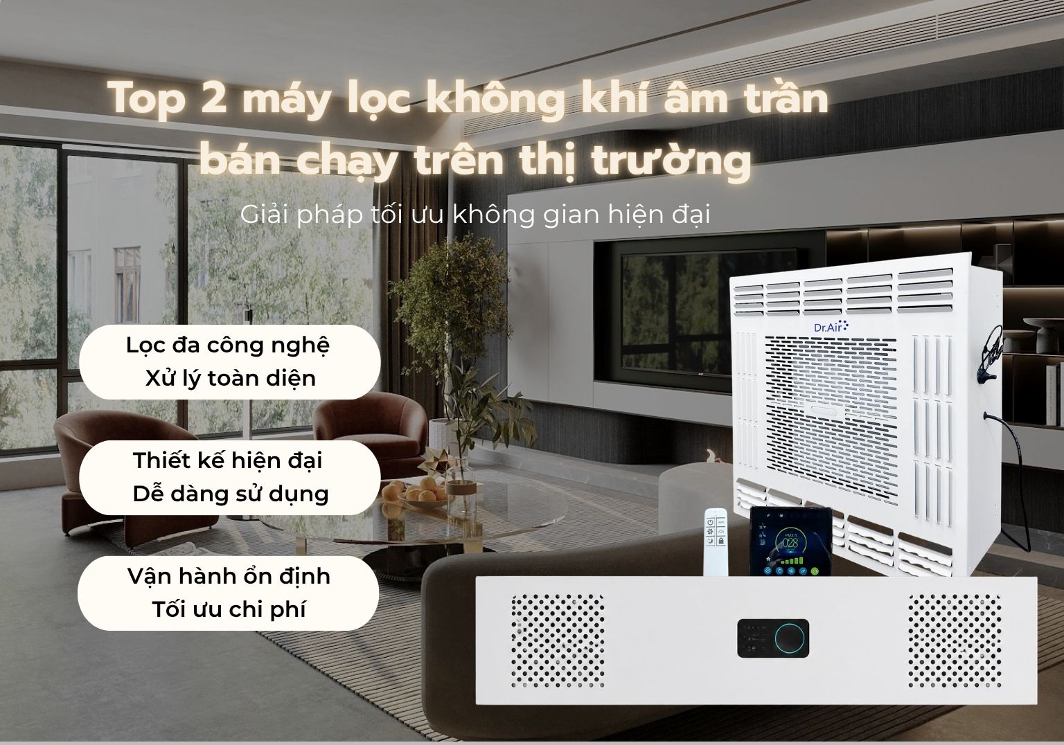 Top 2 máy lọc không khí âm trần bán chạy năm 2026: Giải pháp tối ưu không gian hiện đại 6 Top 2 máy lọc không khí âm trần bán chạy năm 2026: Giải pháp tối ưu không gian hiện đại