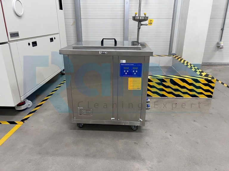 Từ những chi tiết thép bám bẩn đến bề mặt sạch sáng với bể rửa siêu âm công nghiệp rửa linh kiện cơ khí Rama GM61L